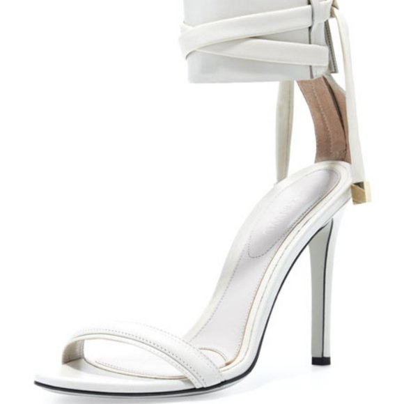 Jason Wu d'Orsay Ankle-Wrap Sandal, Dove Gray - Picture 9 of 16
